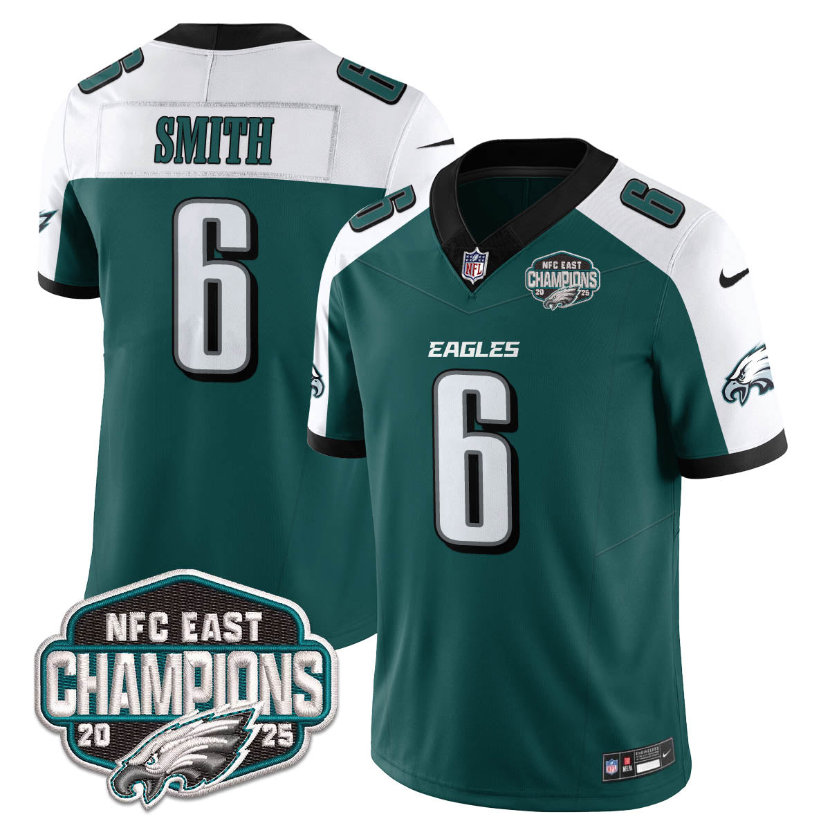 PHI NFC East Champions Vapor Limited Jersey - All Stitched