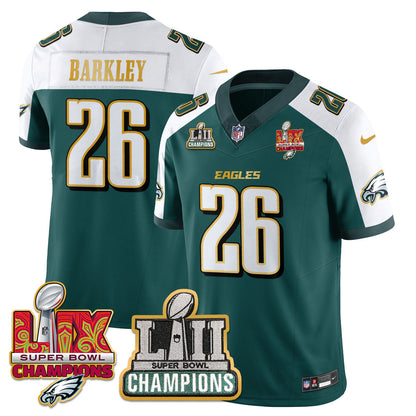 PHI LII-LIX Super Bowl Champions Vapor Limited Gold Jersey - All Stitched