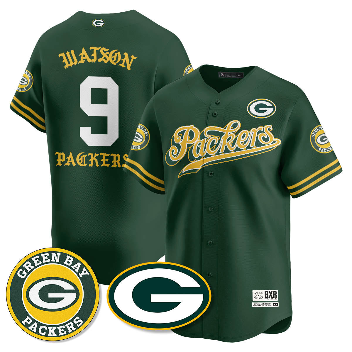 GB Born x Raised Baseball Jersey - All Stitched