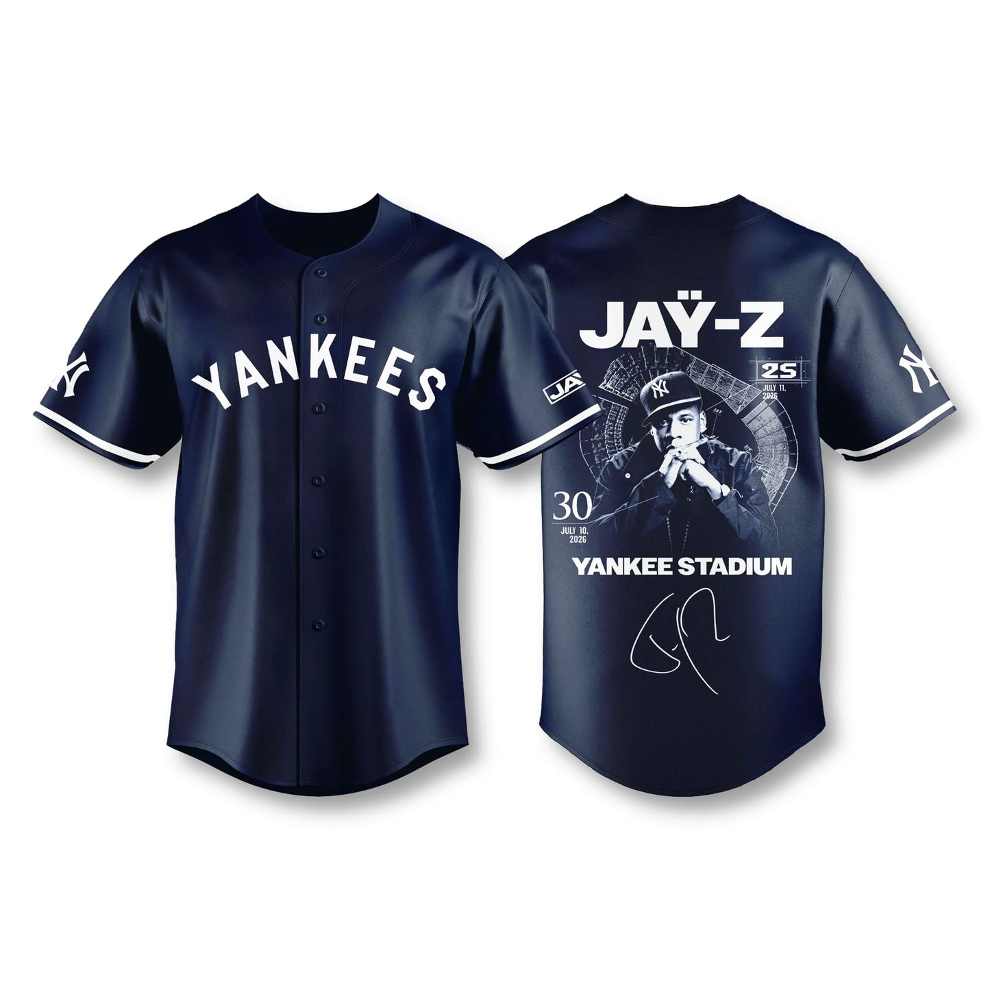 NYY x Jay-Z Hometown Show 2026 Limited Edition Jersey - Printed