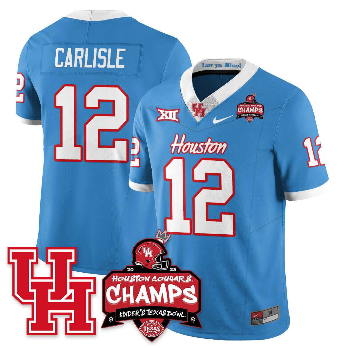 HCG Football 2025 Kinder's Texas Bowl Champions Jersey - All Stitched