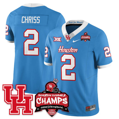 HCG Football 2025 Kinder's Texas Bowl Champions Jersey - All Stitched