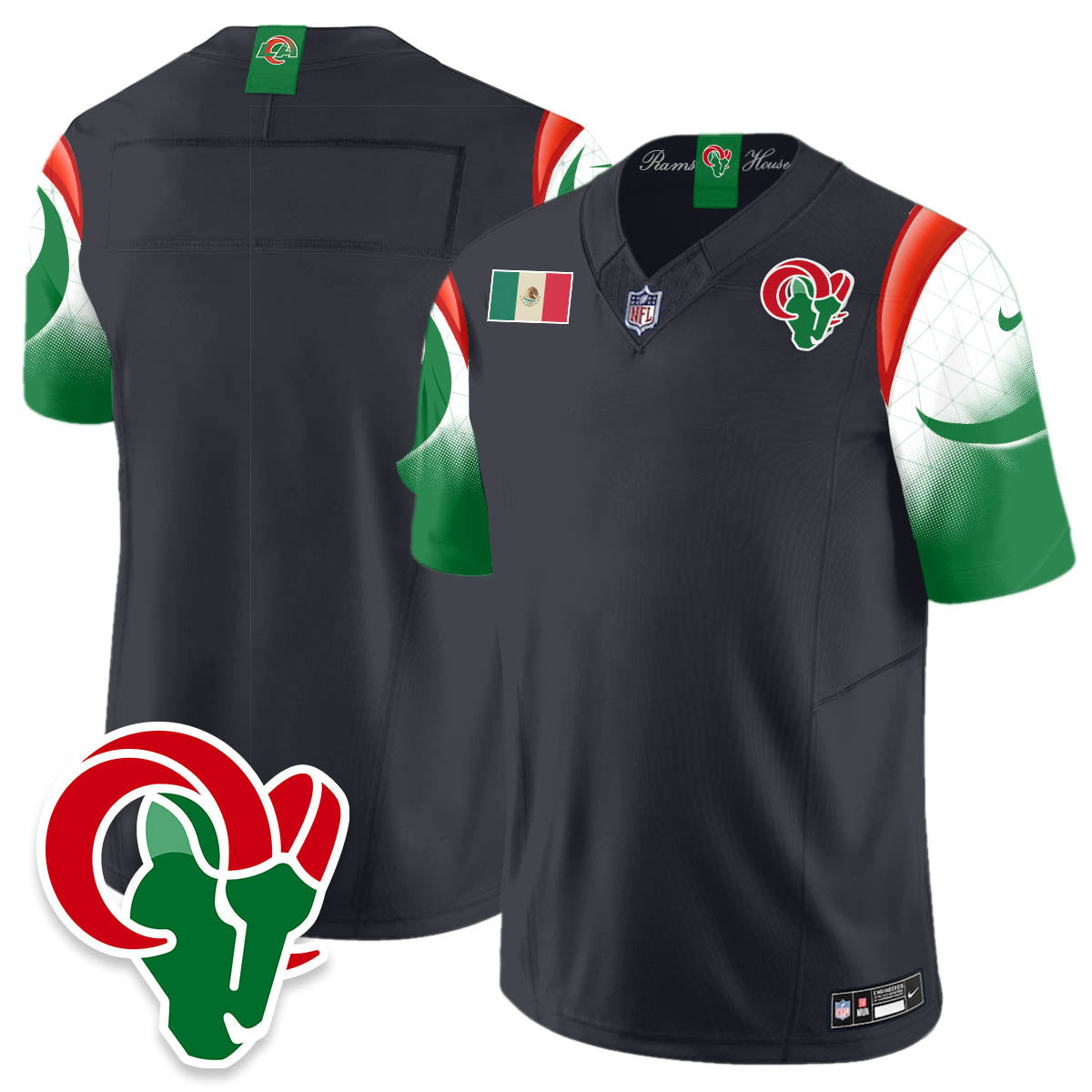 LAR Mexico Vapor Limited Jersey - All Stitched