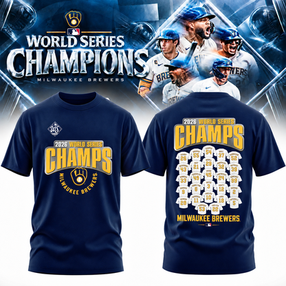 MIL World Series Champions Two Sides T-Shirt - Printed V18