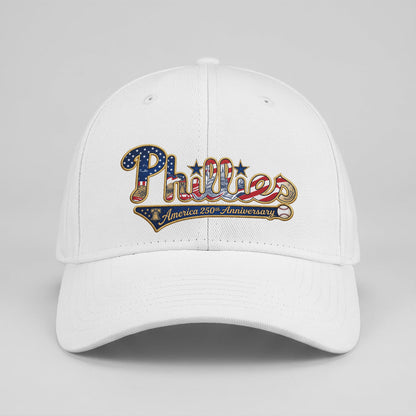 PHI 2026 Independence Day Baseball Cap V2- Embroidered
