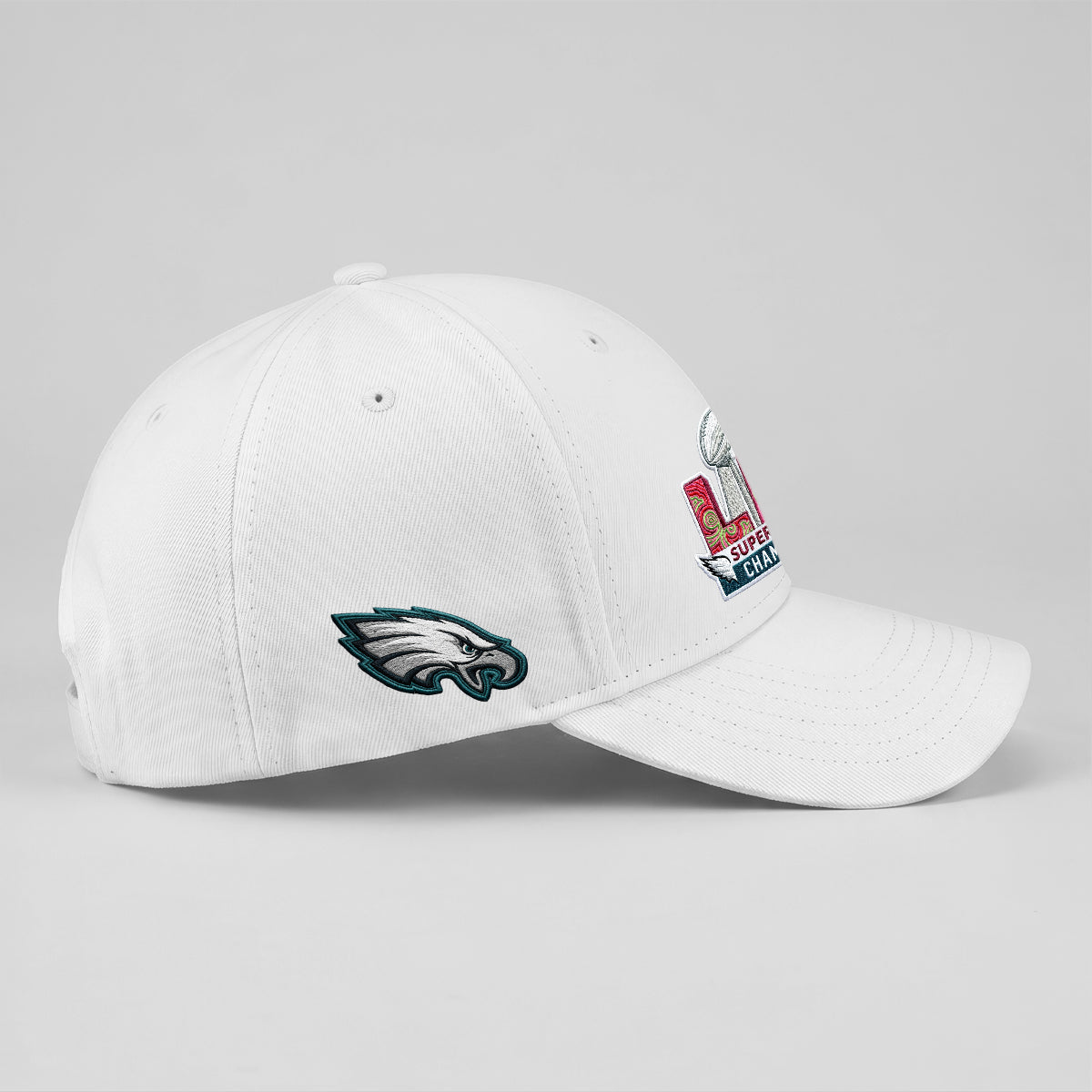 Philadelphia Eagles Champions SB LIX Baseball Cap - Embroidered