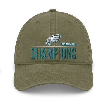 PHI Champions SB LIX Wash Hat V2 - Embroidered