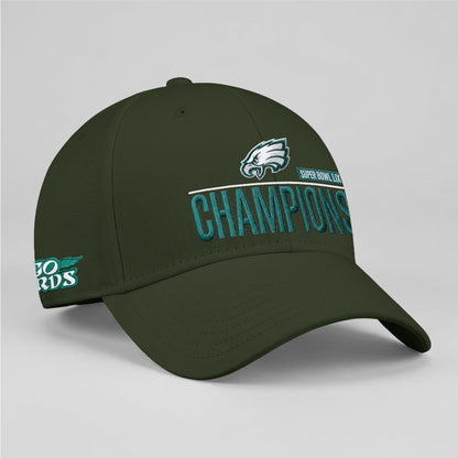 PHI Champions SB LIX Custom Baseball Cap V2 - Embroidered