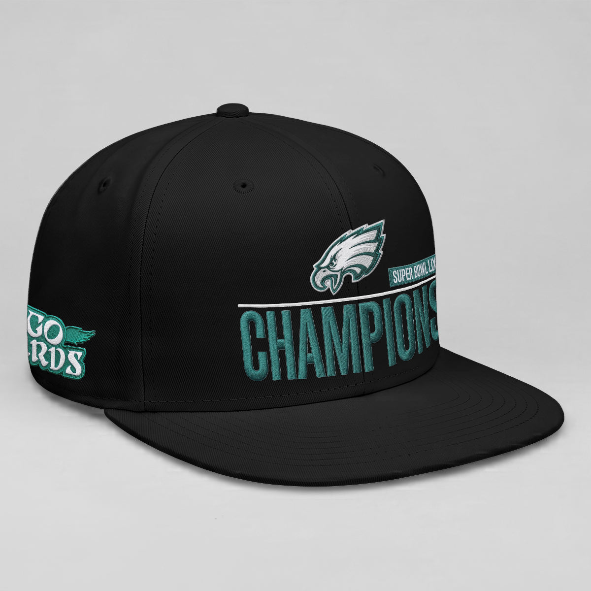 PHI Champions SB LIX Custom Snapback Cap V2 - Embroidered