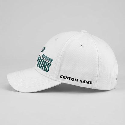 PHI Champions SB LIX Custom Baseball Cap V2 - Embroidered