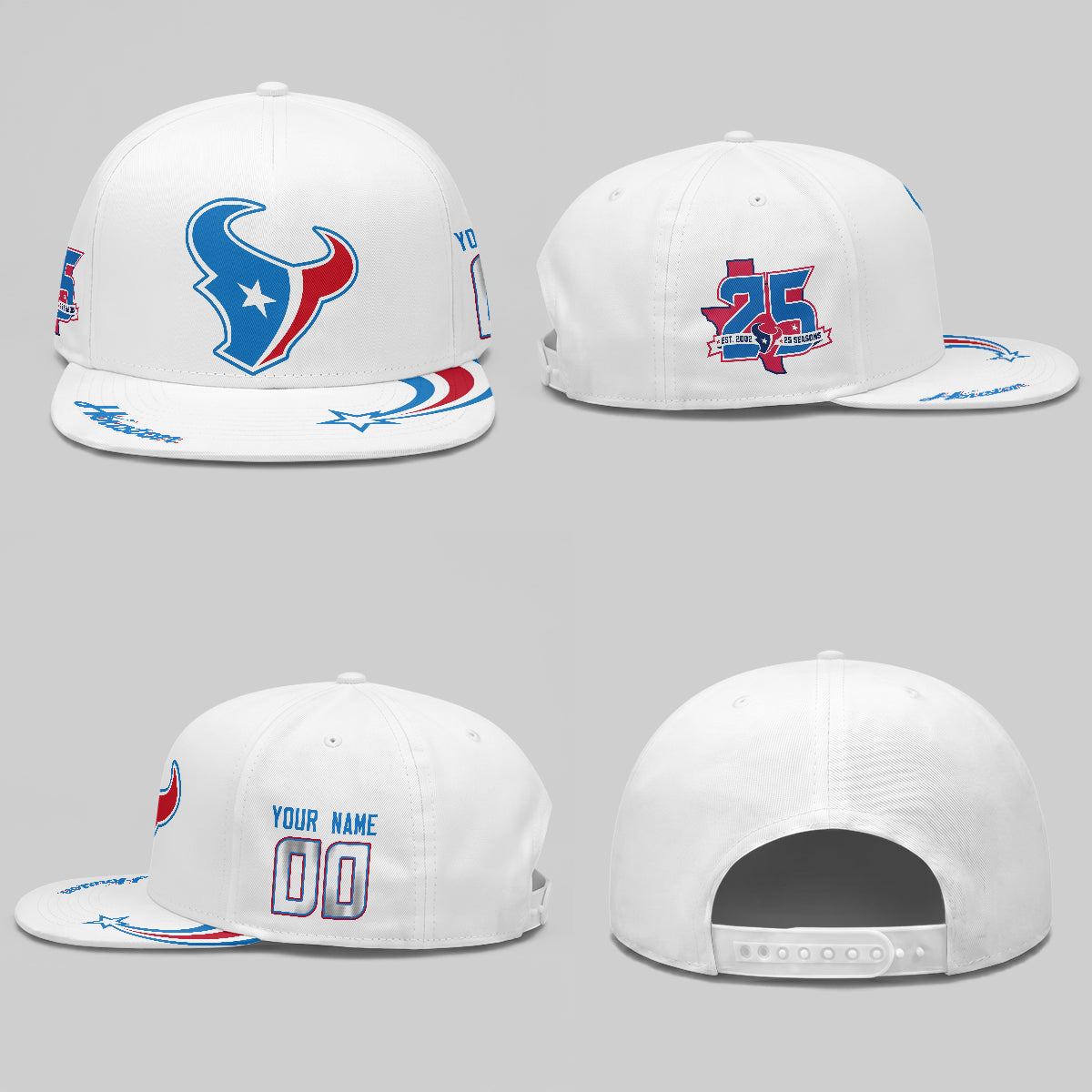 HOU Fan Gear Star Edition Personalized Snapback Cap - Printed