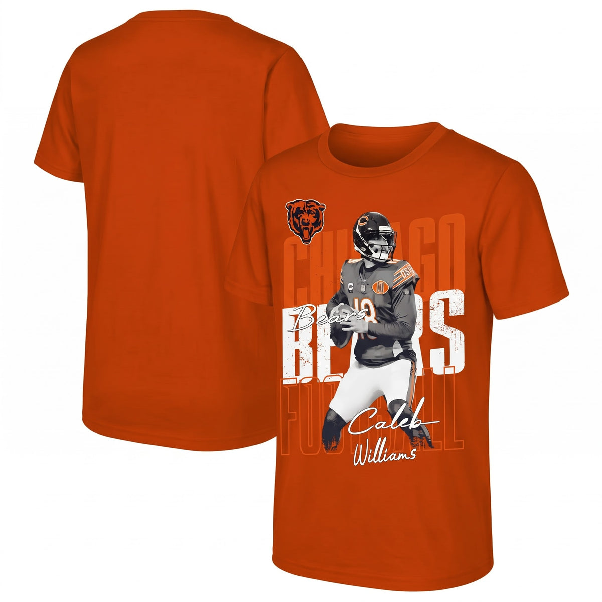 Chicago Bears Caleb Williams One Side Printed T-Shirt V1