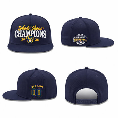 MIL 2026 World Series Champions Personalized Snapback Cap - Printed V6
