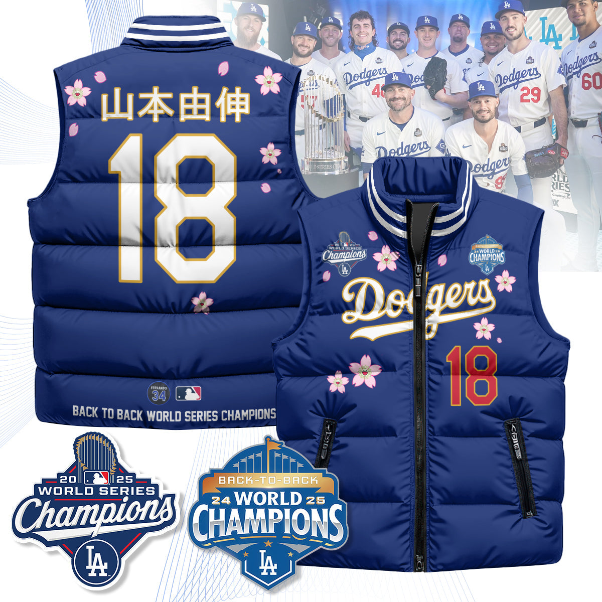 LAD Tokyo 2025 World Series Champions Puffer Vest