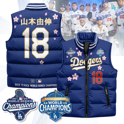 LAD Tokyo 2025 World Series Champions Puffer Vest