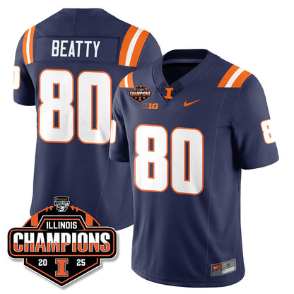 ILL Football 2025 Music City Bowl Champions Limited Jersey - All Stitched