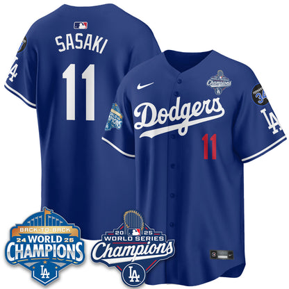 LAD 2025 World Series Champions Jersey - All Stitched N2
