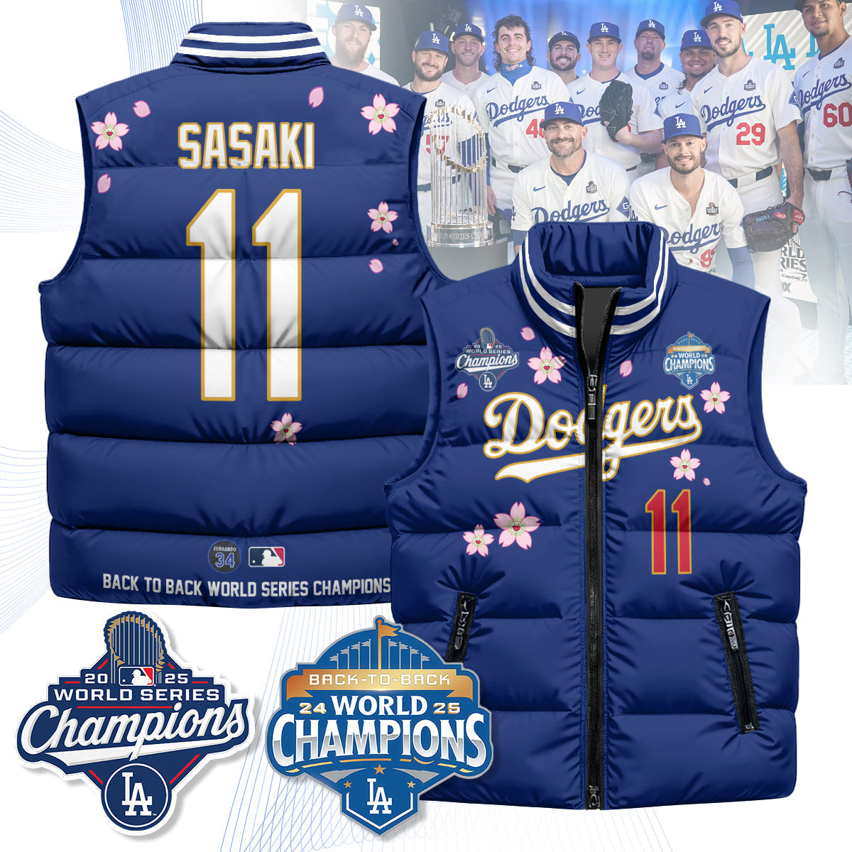 LAD Tokyo 2025 World Series Champions Puffer Vest