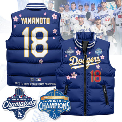 LAD Tokyo 2025 World Series Champions Puffer Vest