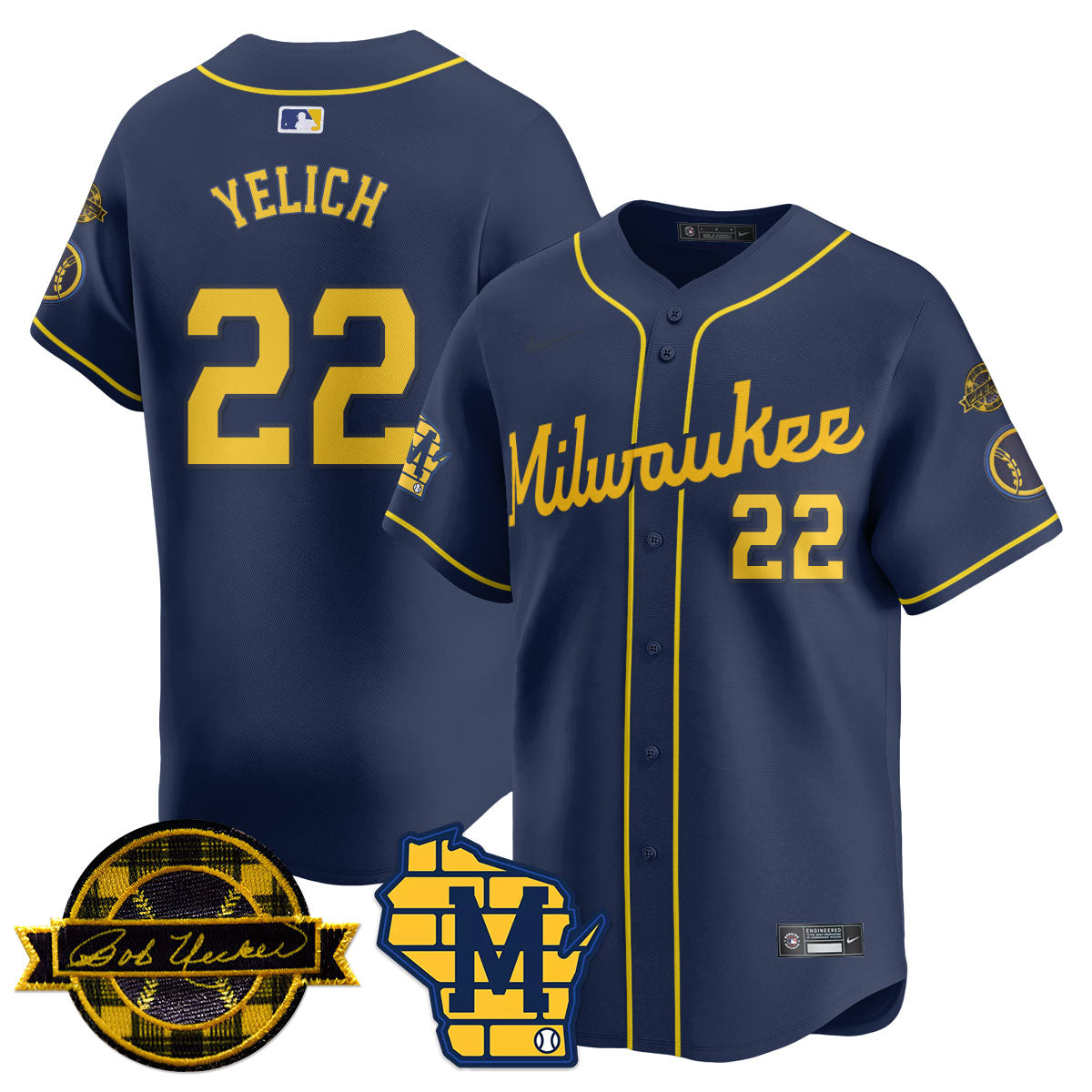 MIL 2025 Limited Jersey - Bob Uecker Patch - All Stitched