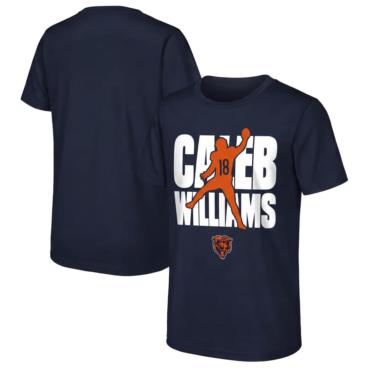 Chicago Bears Caleb Williams One Side Printed T-Shirt V4