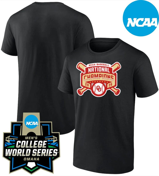 OU 2026 NCAA Men’s Baseball National Champions One Side T-Shirt V2
