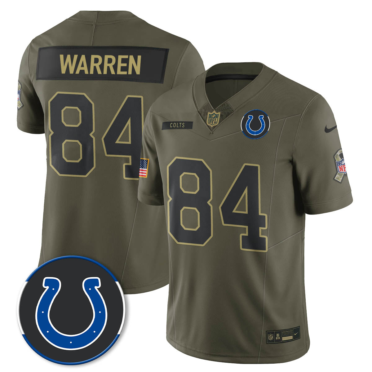 IND 2025 Salute to Service Limited Jersey - All Stitched