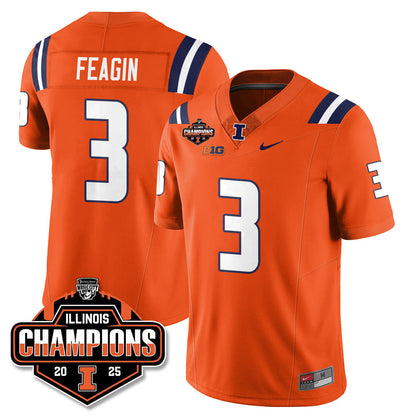 ILL Football 2025 Music City Bowl Champions Limited Jersey - All Stitched