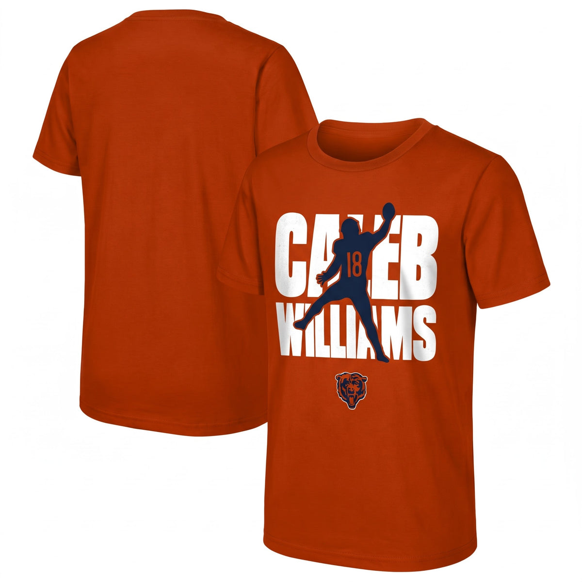 Chicago Bears Caleb Williams One Side Printed T-Shirt V4