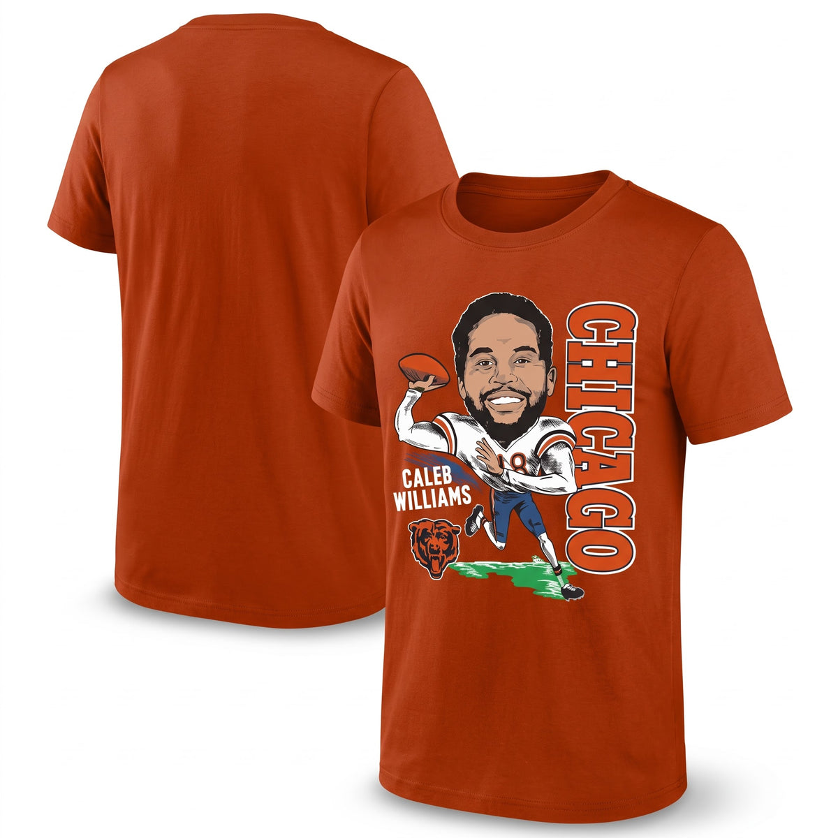 Chicago Bears Caleb Williams One Side Printed T-Shirt V6