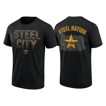 PIT Steel Nation Two Sides T-Shirt - Printed