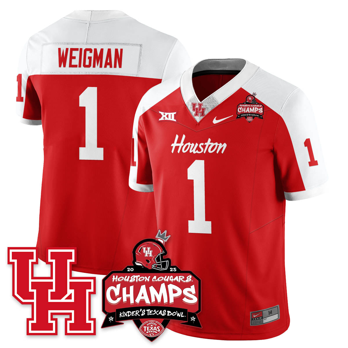 HCG Football 2025 Kinder's Texas Bowl Champions Jersey - All Stitched