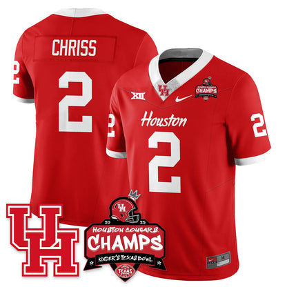 HCG Football 2025 Kinder's Texas Bowl Champions Jersey - All Stitched