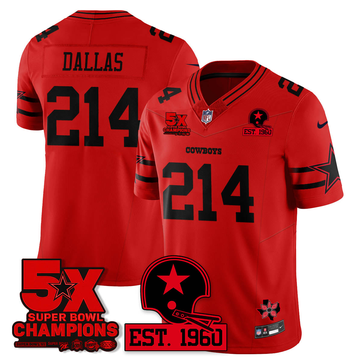 DAL 'Stranger Things Edition' Vapor Limited Jersey n1 - All Stitched