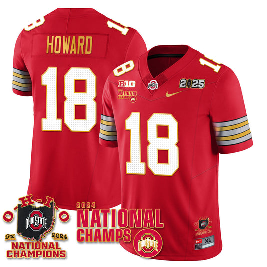OSU 'Heritage Stripe' 2025 CFP Patch - National Champions Jersey N6 - Stitched