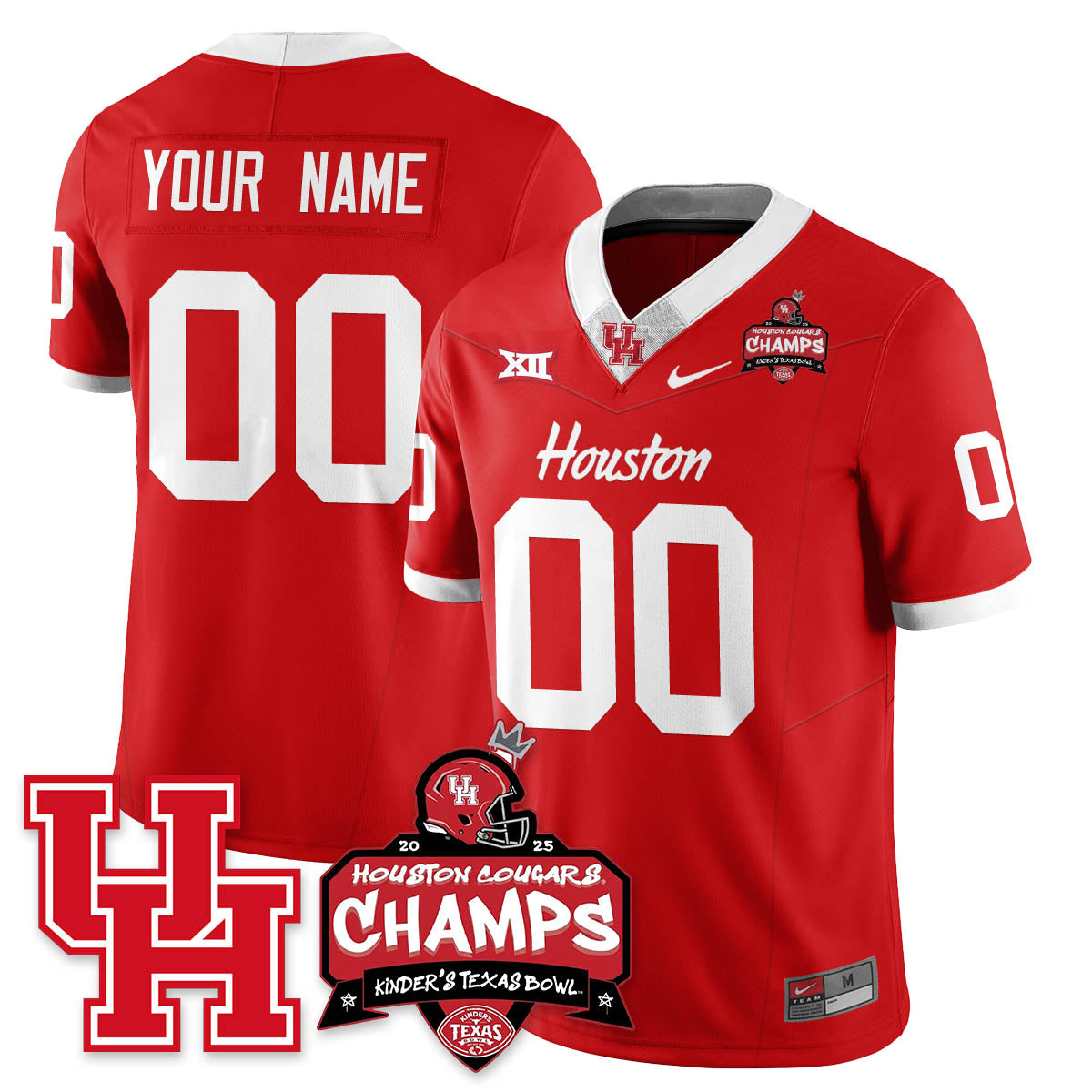 HCG Football 2025 Kinder's Texas Bowl Champions Jersey - All Stitched