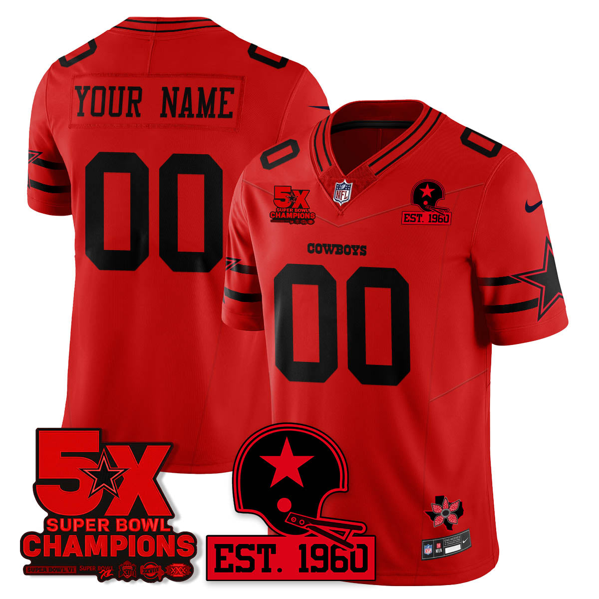 DAL 'Stranger Things Edition' Vapor Limited Jersey - All Stitched