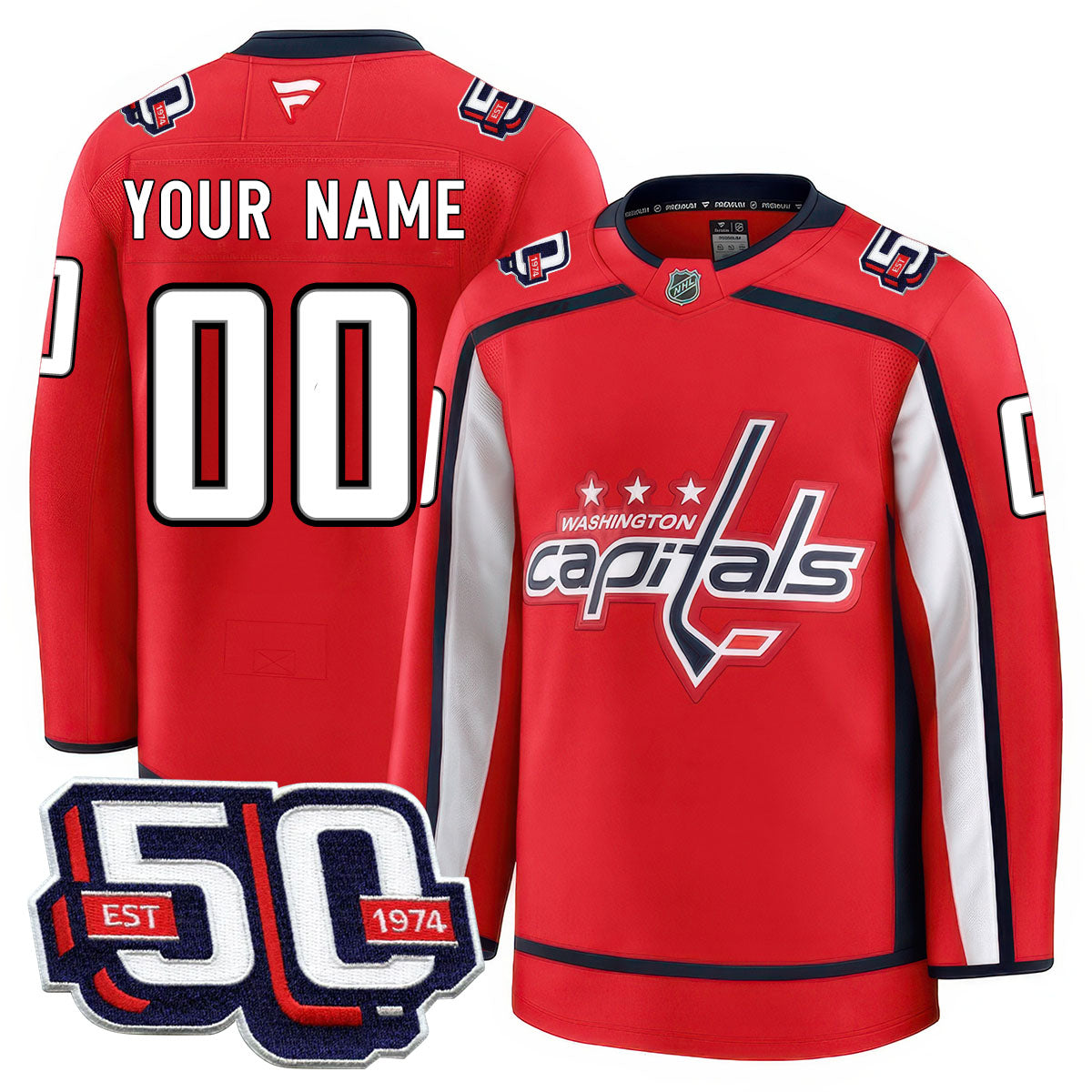 WSH 50th Anniversary Premium Custom Jersey - All Stitched