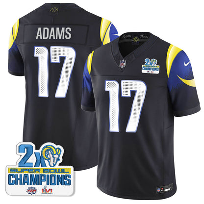 LAR 2-Time Champions Patch Vapor Limited Jersey - All Stitched 1