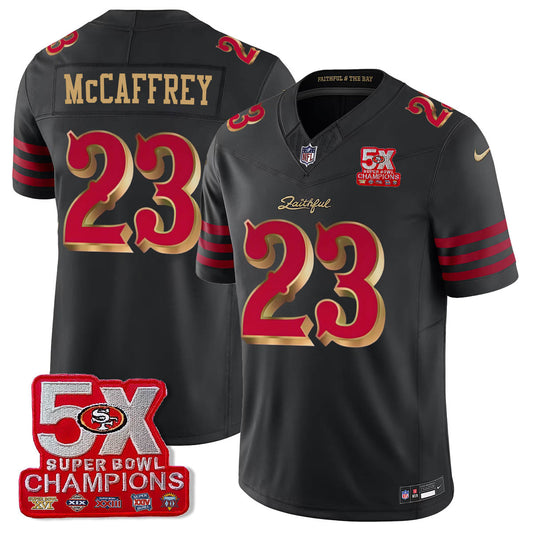 SF 5-Time Champions Patch Vapor Limited Jersey - Stitched