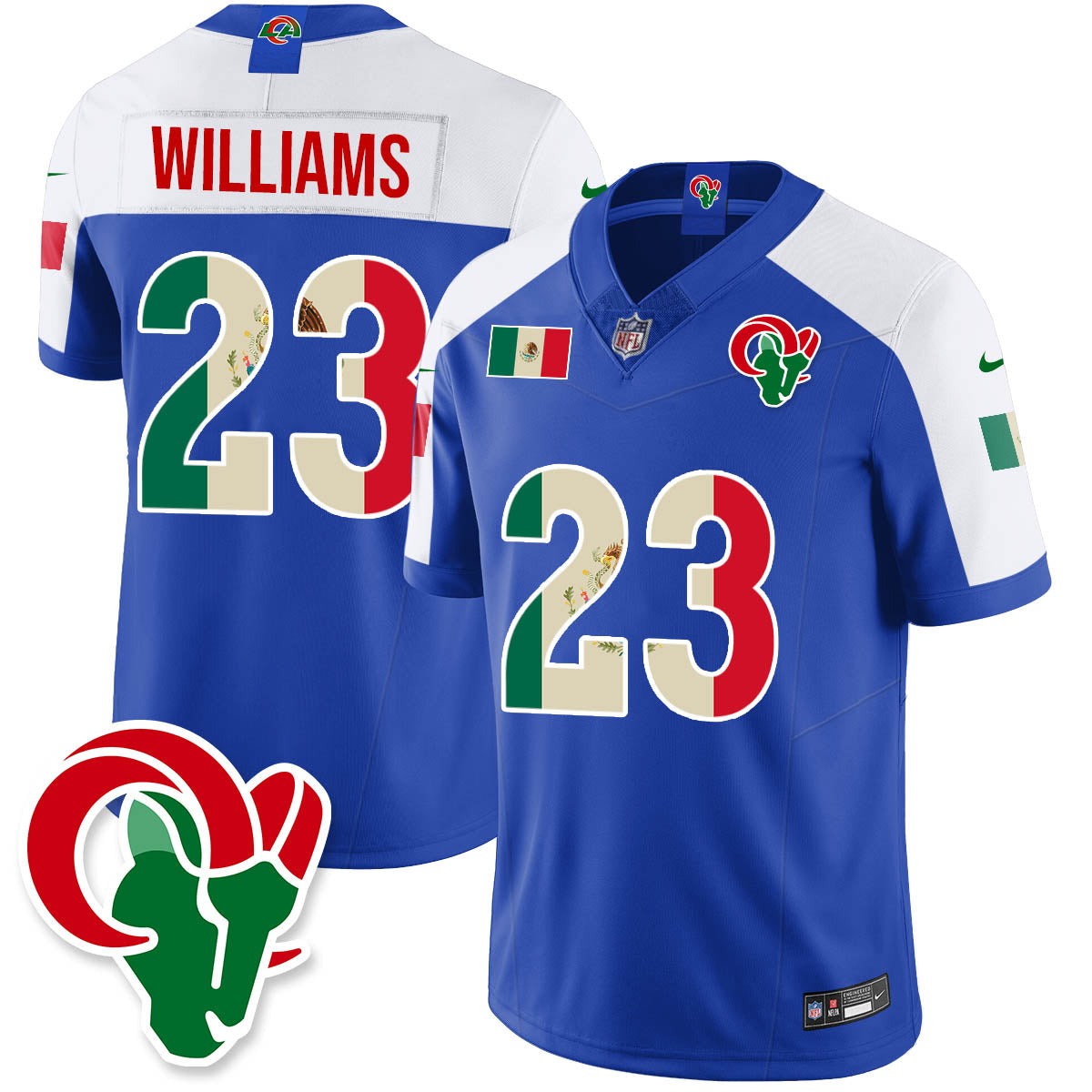 LAR Mexico Vapor Limited Jersey - All Stitched