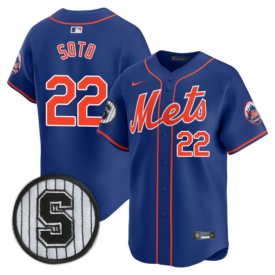 NYM Limited Jersey - 1992 Patch - All Stitched