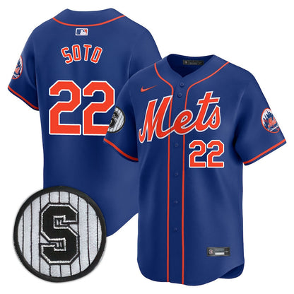 NYM Limited Jersey - 1992 Patch - All Stitched