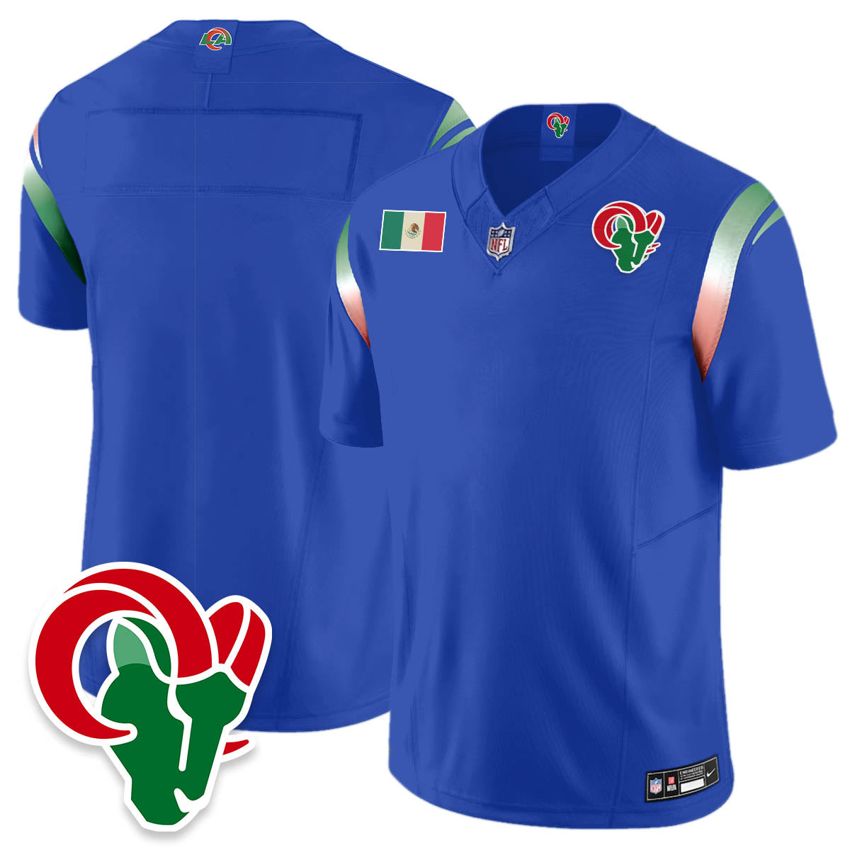 LAR Mexico Vapor Limited Jersey - All Stitched