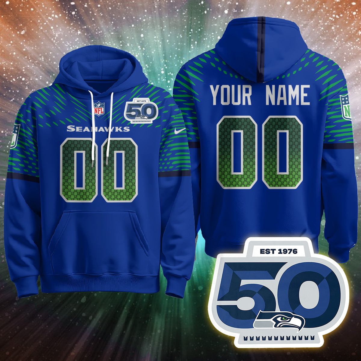 SEA Rivalries Vapor Limited Custom Hoodie - Printed