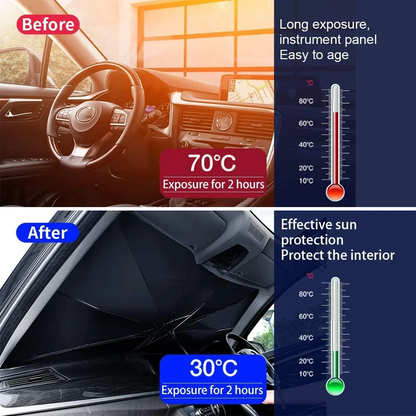 Car Sunshade Umbrella with 360°Rotation