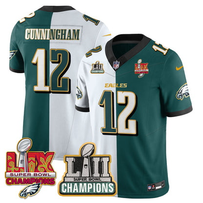 PHI LII-LIX Super Bowl Champions Vapor Limited Gold Jersey - All Stitched