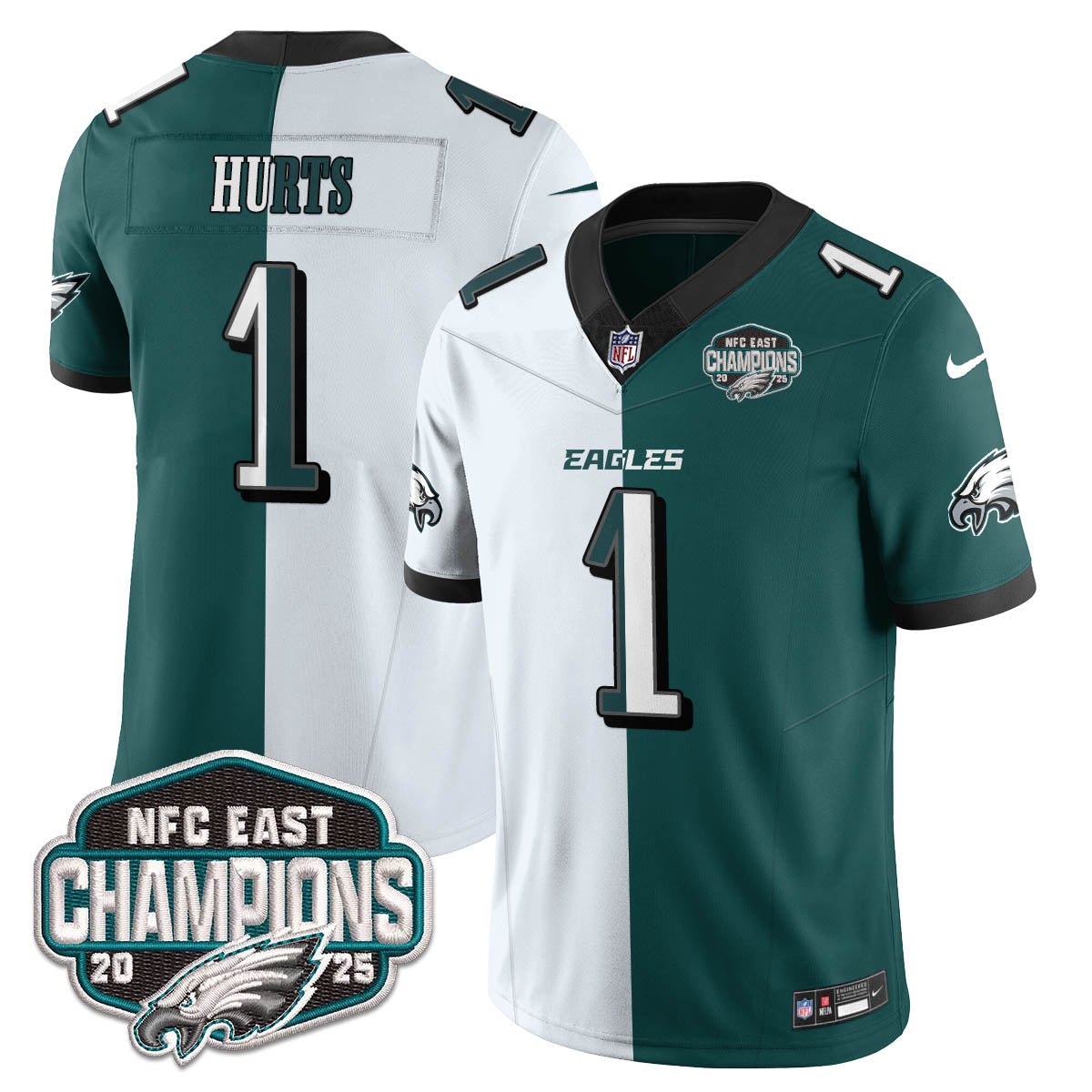 PHI NFC East Champions Vapor Limited Jersey - All Stitched