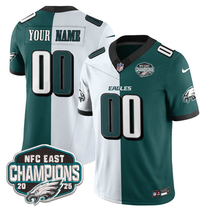 PHI NFC East Champions Vapor Limited Custom Jersey - All Stitched