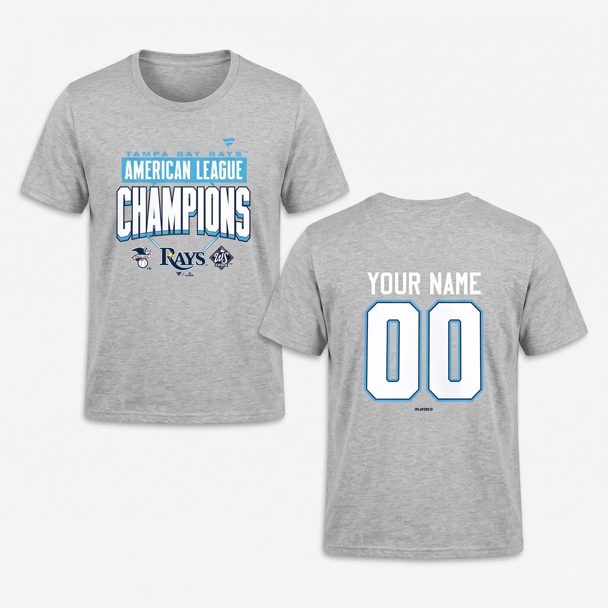 TBR American League Champions 2026 Custom Two Sides T-Shirt - Printed V7